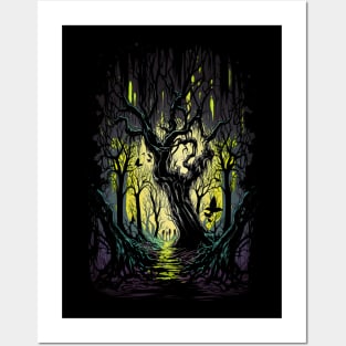 Creepy Forest 2 Posters and Art